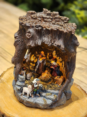 Presépio Iluminado Vila Natalina na Pedra | 28cm e 45cm