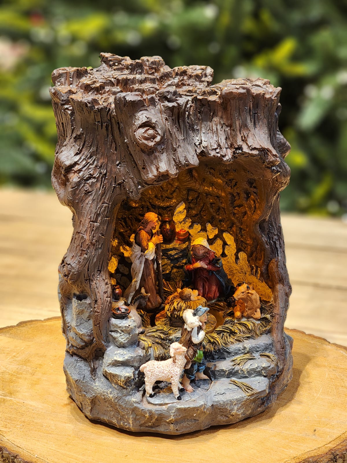 Presépio Iluminado Vila Natalina na Pedra | 28cm e 45cm