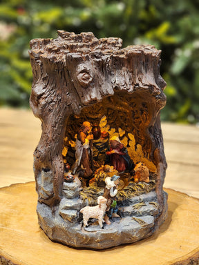 Presépio Iluminado Vila Natalina na Pedra | 28cm e 45cm